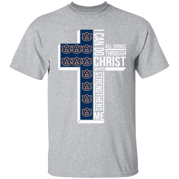 Auburn Tigers I Can Do Christ All Things Through Who Strengthens Me Shirt - Image 9