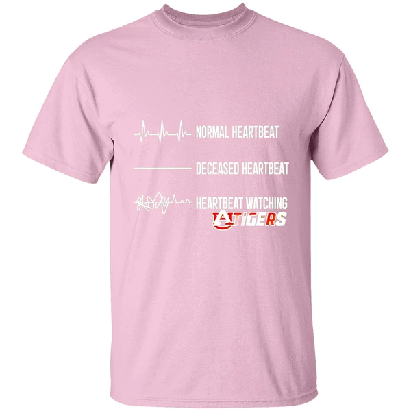Auburn Tigers Normal Heartbeat Deceased Heartbeat Heartbeat Watching Shirt - Image 2