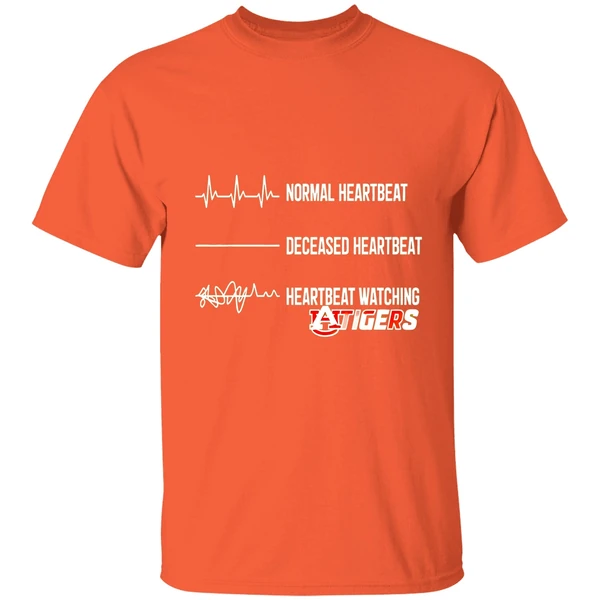 Auburn Tigers Normal Heartbeat Deceased Heartbeat Heartbeat Watching Shirt - Image 5