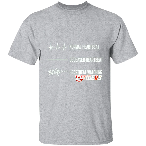 Auburn Tigers Normal Heartbeat Deceased Heartbeat Heartbeat Watching Shirt