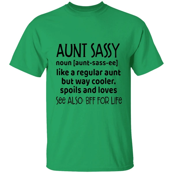 Aunt Sassy Noun Like A Regular Aunt But Way Cooler Spoils And Loves See Also Bff For Life Shirt - Image 8