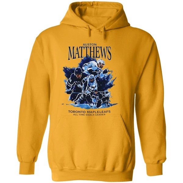 Auston Matthews Comback In Toronto Maple Leafs Hockey All Time Goals Leader Graphic Hoodie
