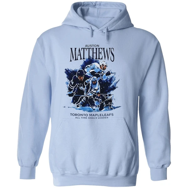 Auston Matthews Comback In Toronto Maple Leafs Hockey All Time Goals Leader Graphic Hoodie - Image 4