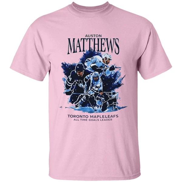 Auston Matthews Comback In Toronto Maple Leafs Hockey All Time Goals Leader Graphic Shirt - Image 2