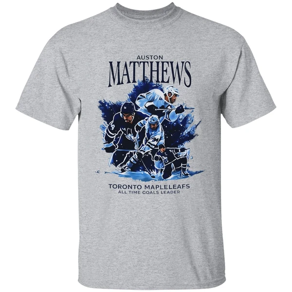 Auston Matthews Comback In Toronto Maple Leafs Hockey All Time Goals Leader Graphic Shirt - Image 6
