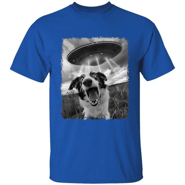 Australian Shepherd Dog Ufo Alien Extraterrestrial Selfie Shirt - Image 8