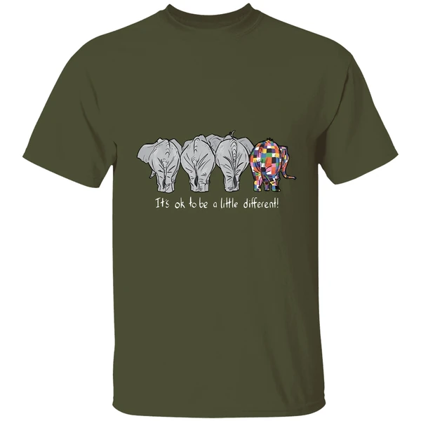 Autism Elephant Its Ok To Be A Little Different Shirt - Image 3