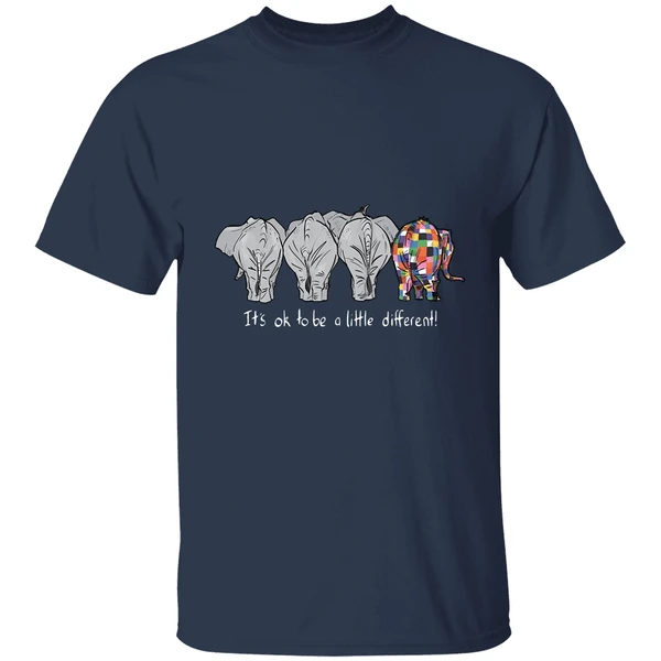 Autism Elephant Its Ok To Be A Little Different Shirt - Image 4