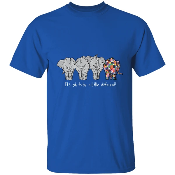 Autism Elephant Its Ok To Be A Little Different Shirt - Image 7