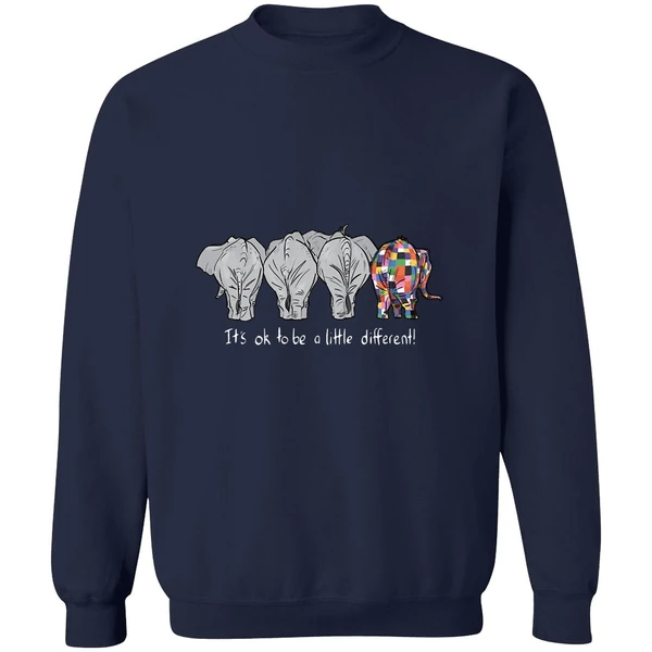 Autism Elephant Its Ok To Be A Little Different Sweatshirt - Image 5