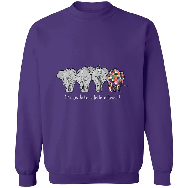 Autism Elephant Its Ok To Be A Little Different Sweatshirt - Image 6