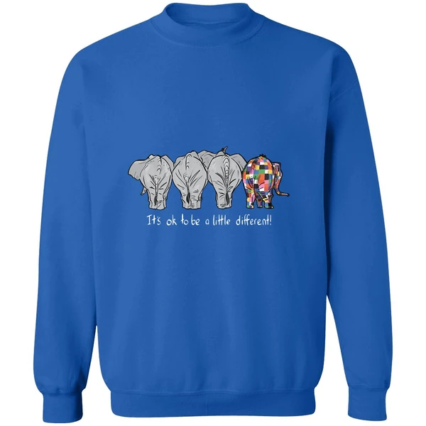 Autism Elephant Its Ok To Be A Little Different Sweatshirt - Image 8