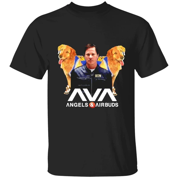 Ava Angels Airbuds Dogs Graphic Shirt