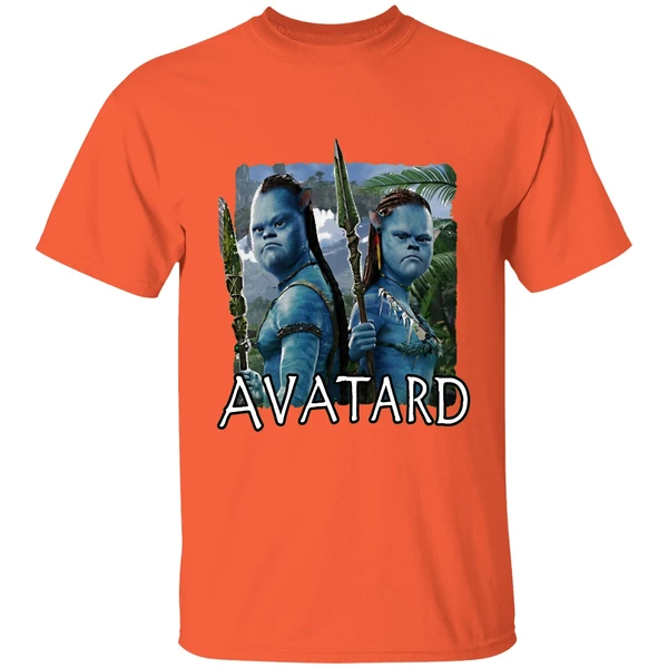 avatard down syndrome graphic shirt orange