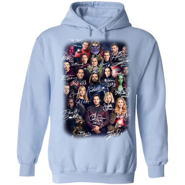 Avengers Endgame Poster Character Signature Hoodie - Image 3