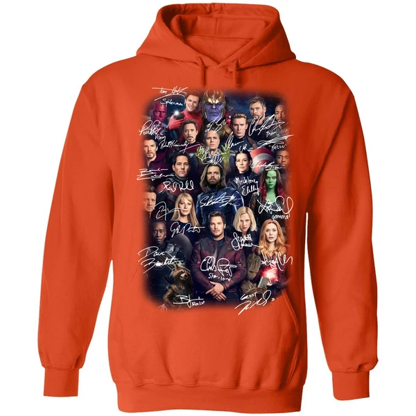 Avengers Endgame Poster Character Signature Hoodie - Image 5