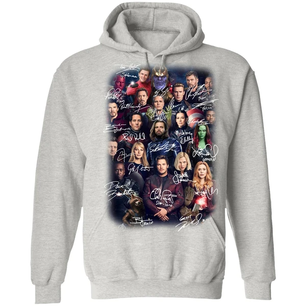 Avengers Endgame Poster Character Signature Hoodie - Image 7