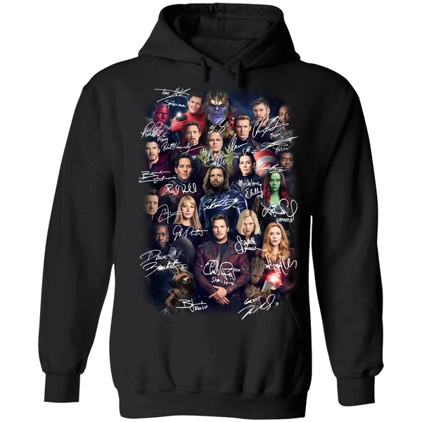 Avengers Endgame Poster Character Signature Hoodie - Image 8