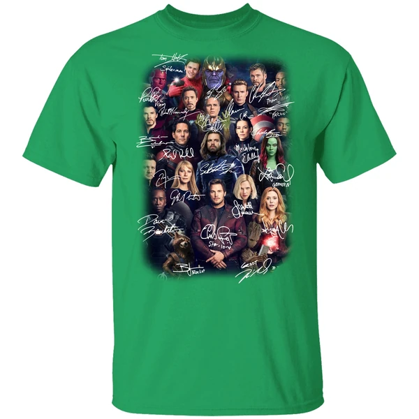 Avengers Endgame Poster Character Signature Shirt