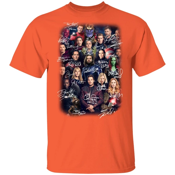 Avengers Endgame Poster Character Signature Shirt - Image 5