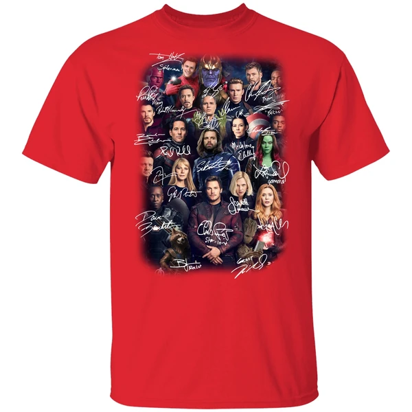 Avengers Endgame Poster Character Signature Shirt - Image 6