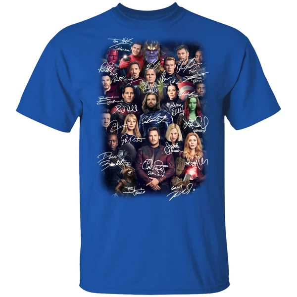 Avengers Endgame Poster Character Signature Shirt - Image 7