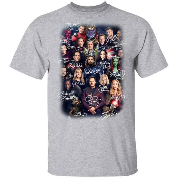 Avengers Endgame Poster Character Signature Shirt - Image 8