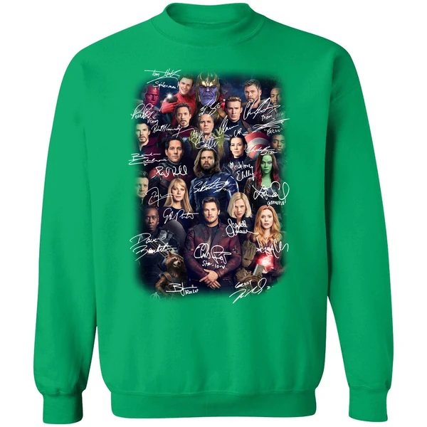 Avengers Endgame Poster Character Signature Sweatshirt - Image 2