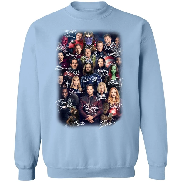 Avengers Endgame Poster Character Signature Sweatshirt - Image 3