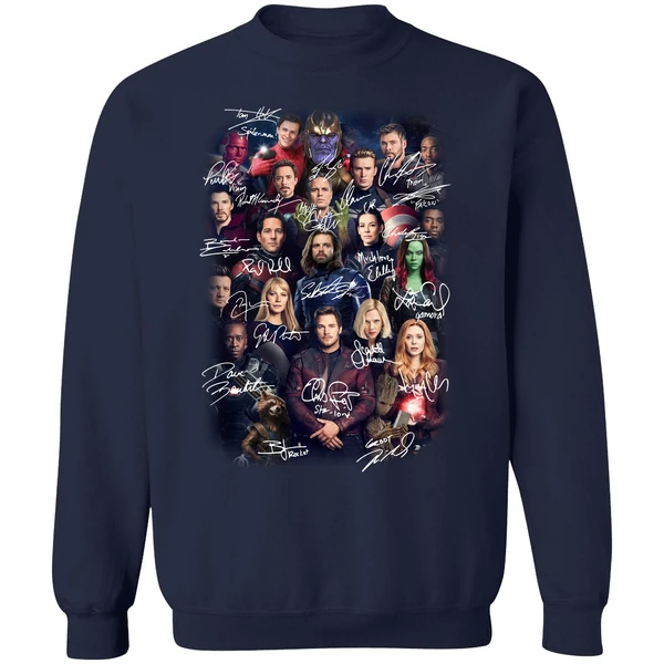 Avengers Endgame Poster Character Signature Sweatshirt - Image 5
