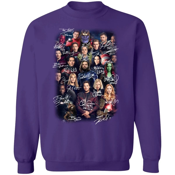 Avengers Endgame Poster Character Signature Sweatshirt - Image 6