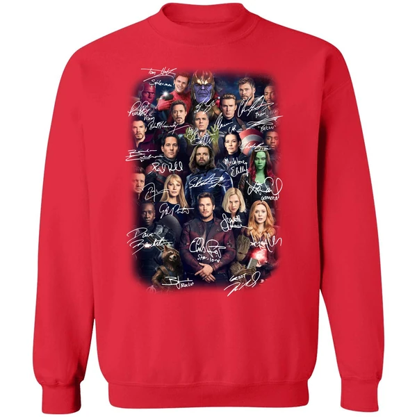 Avengers Endgame Poster Character Signature Sweatshirt - Image 7