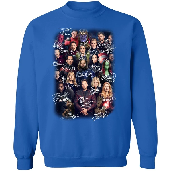 Avengers Endgame Poster Character Signature Sweatshirt - Image 8