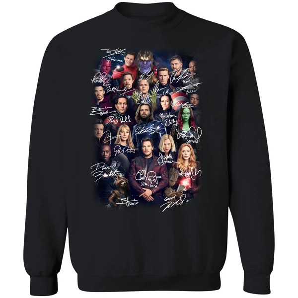 Avengers Endgame Poster Character Signature Sweatshirt - Image 9