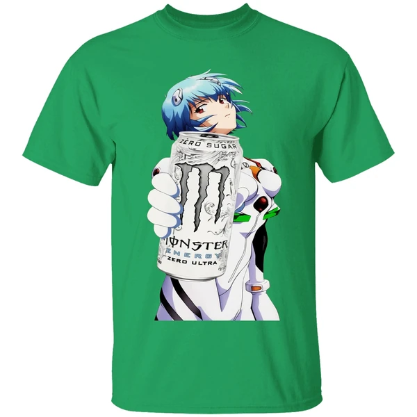 Ayanami Rei Monster Energy Anime Shirt - Image 2