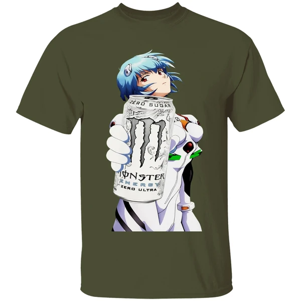 Ayanami Rei Monster Energy Anime Shirt - Image 4