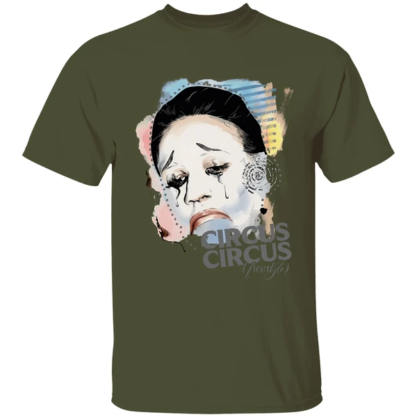 baby keem casino circus circus sad clown shirt militarygreen