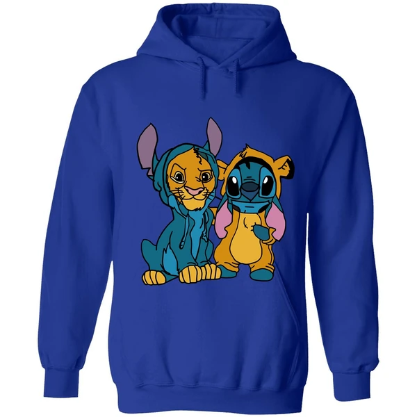 Baby Simba And Stitch Hoodie
