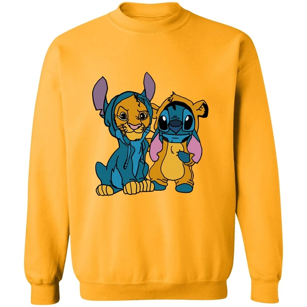 Baby Simba And Stitch Sweatshirt