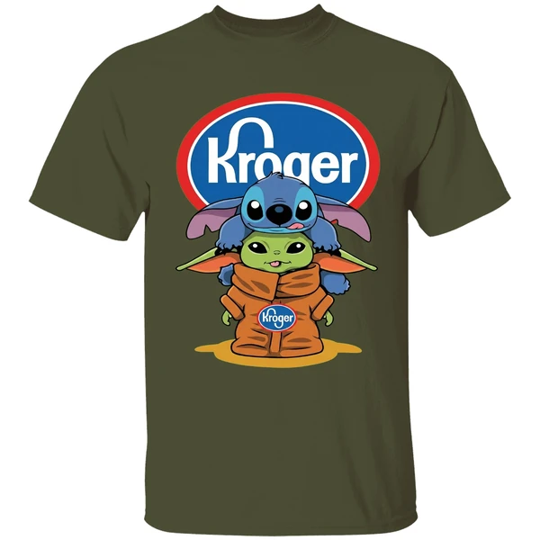 Baby Stitch And Baby Yoda Kroger Shirt - Image 4