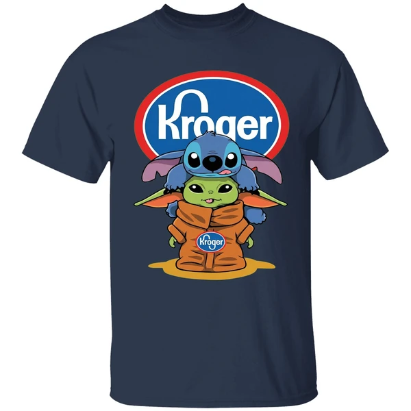 Baby Stitch And Baby Yoda Kroger Shirt - Image 5