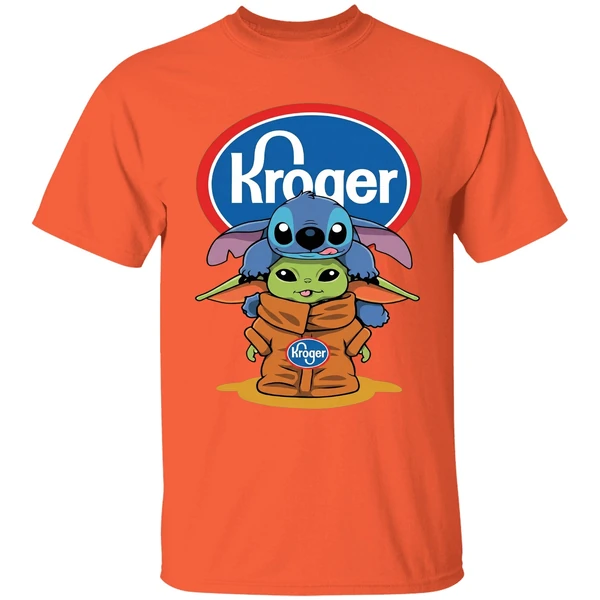 Baby Stitch And Baby Yoda Kroger Shirt - Image 6