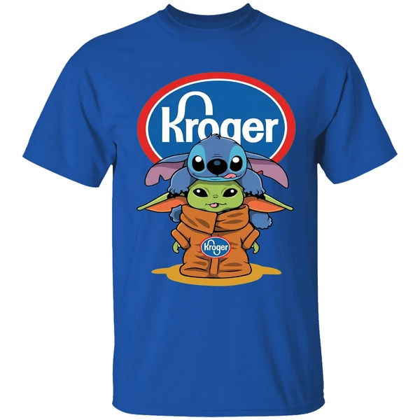 Baby Stitch And Baby Yoda Kroger Shirt - Image 8