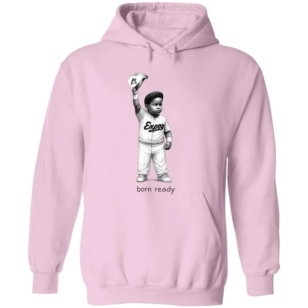 Baby Vladimir Guerrero Jr Born Ready Toronto Blue Jays Baseball Hoodie - Image 5