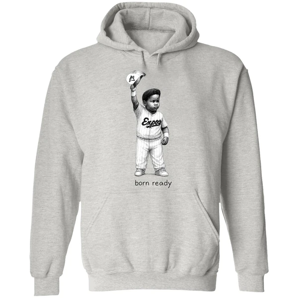 Baby Vladimir Guerrero Jr Born Ready Toronto Blue Jays Baseball Hoodie - Image 9