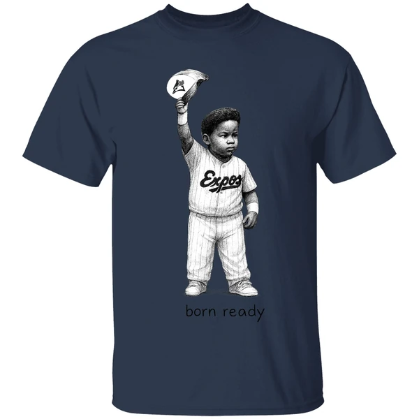 Baby Vladimir Guerrero Jr Born Ready Toronto Blue Jays Baseball Shirt - Image 4