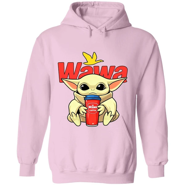 Baby Yoda Hug Wawa Coffee 2025 Hoodie - Image 5