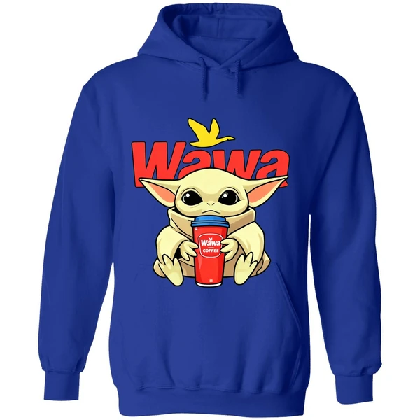 Baby Yoda Hug Wawa Coffee 2025 Hoodie - Image 7