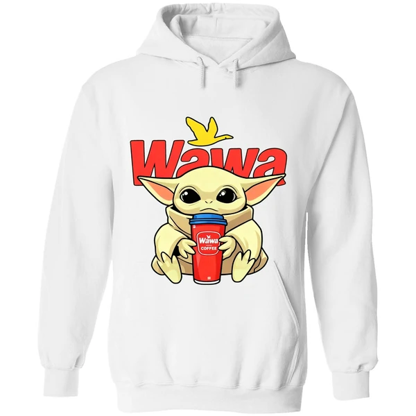 Baby Yoda Hug Wawa Coffee 2025 Hoodie - Image 8