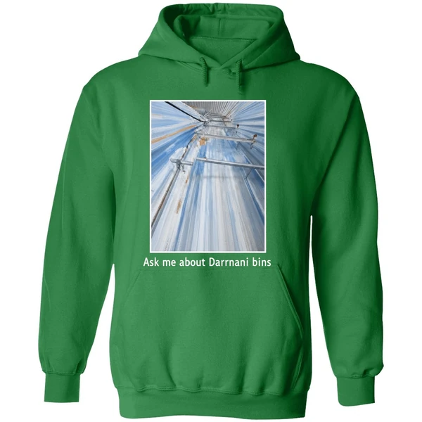 Back Ask Me About Darmani Bins Hoodie - Image 2